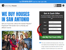 Tablet Screenshot of dannybuyshouses.com